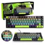 Mechaninė klaviatūra MEDIA-TECH MT1260 Red Core MX60, 60% formatai, CHERRY MX Red jungikliai, RGB foninis apšvietimas, USB, žalia