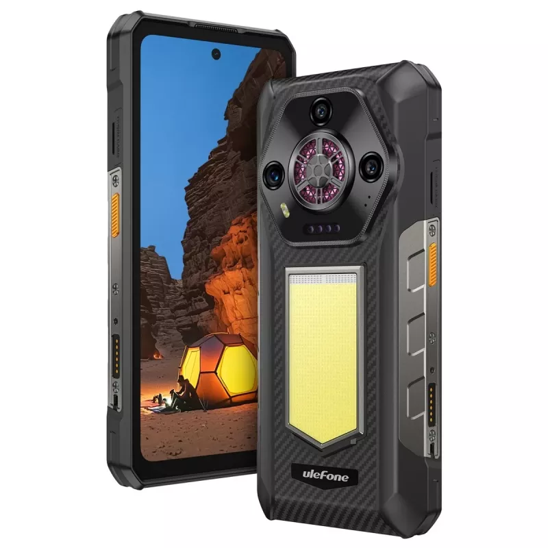 Armourinis išmanusis telefonas UleFone Armor 30 4G su Helio G99, 12GB RAM, 512GB atminties, juodas, energijos klasė A