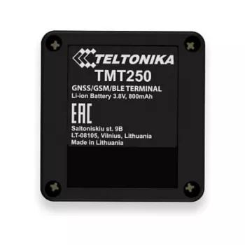GPS asmeninis sekiklis Teltonika TMT250 juodas, 0.128 GB atmintis, Li‑Ion 3.8 V, iki 8 h baterija