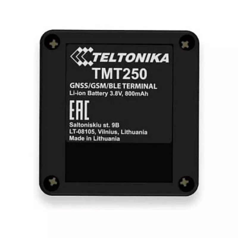 GPS asmeninis sekiklis Teltonika TMT250 juodas, 0.128 GB atmintis, Li‑Ion 3.8 V, iki 8 h baterija