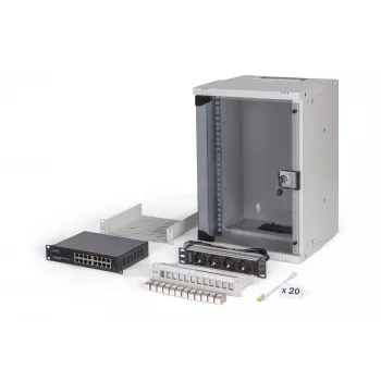 Sieninis tinklo stovas Digitus DN-49102-SET 9U 315 x 300 mm pilkas