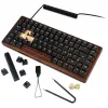 Sharkoon 100068081 Klaviatūra USB QWERTZ Vokiška Juoda Mediena 75%
