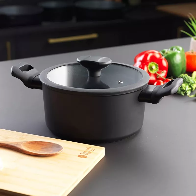 Puodas Russell Hobbs RH01863EU7 20 cm Crystaltech nerūdijančio plieno su stikliniu dangčiu