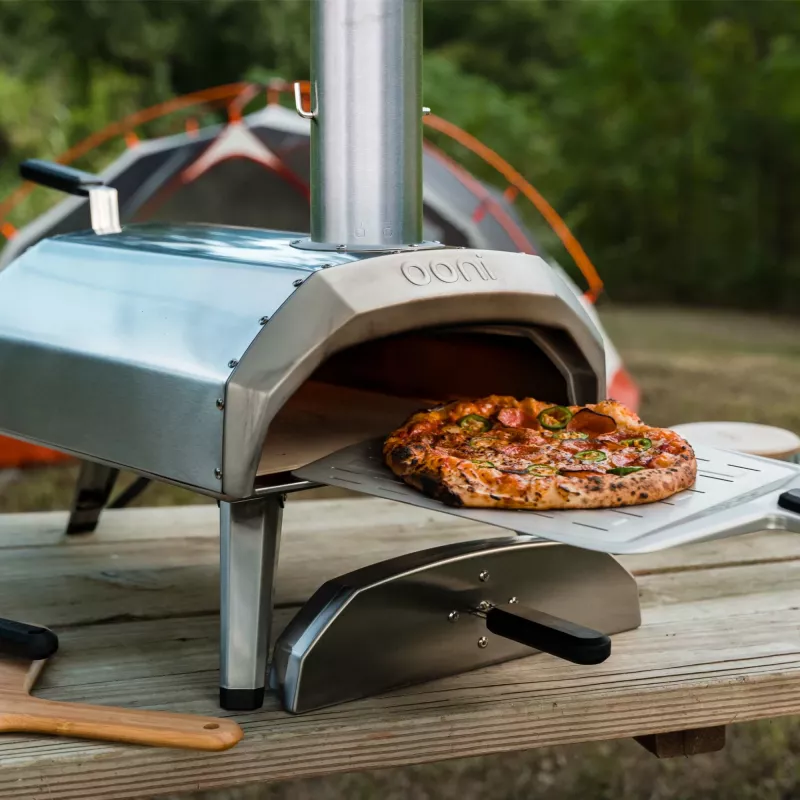 Ooni Karu 12 – nešiojama picos krosnelė, nerūdijantis plienas, 30 cm, 500 °C, 304,8 x 304,8 mm, 15 min
