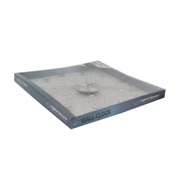 Sieninis laikrodis ESPERANZA EHC002 – apvalus, 50 cm, aliuminis, stiklas, nerūdijančio plieno apdaila