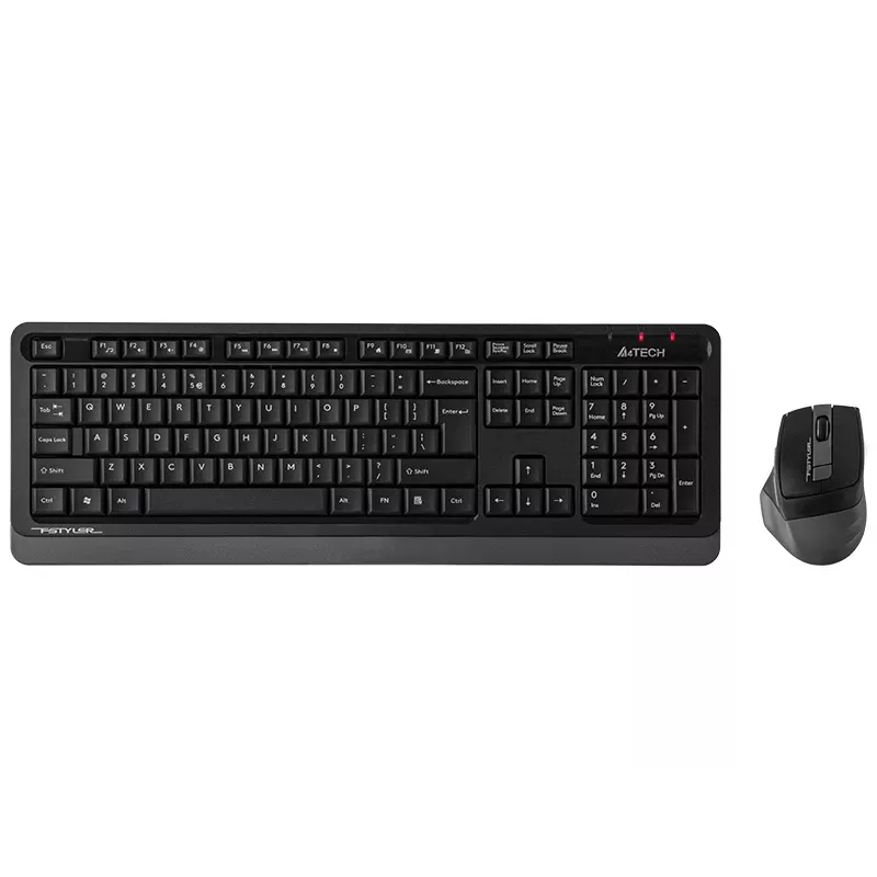 Belaidė pelė A4Tech FStyler 47478 2.4G Nano pilka ergonomiškas dizainas