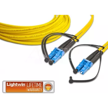 Lightwin LDP-09 LC-LC 5.0 šviesolaidinis kabelis 5 m geltonas