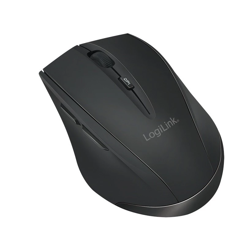 Logilink belaidė pelė BT5.0, ergonomiška, juoda