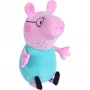 Minkštas žaislas SIMBA Peppa Pig Tėtis Kiaulė, 37 cm, pliušinė figūrėlė glaustymui ir žaidimams