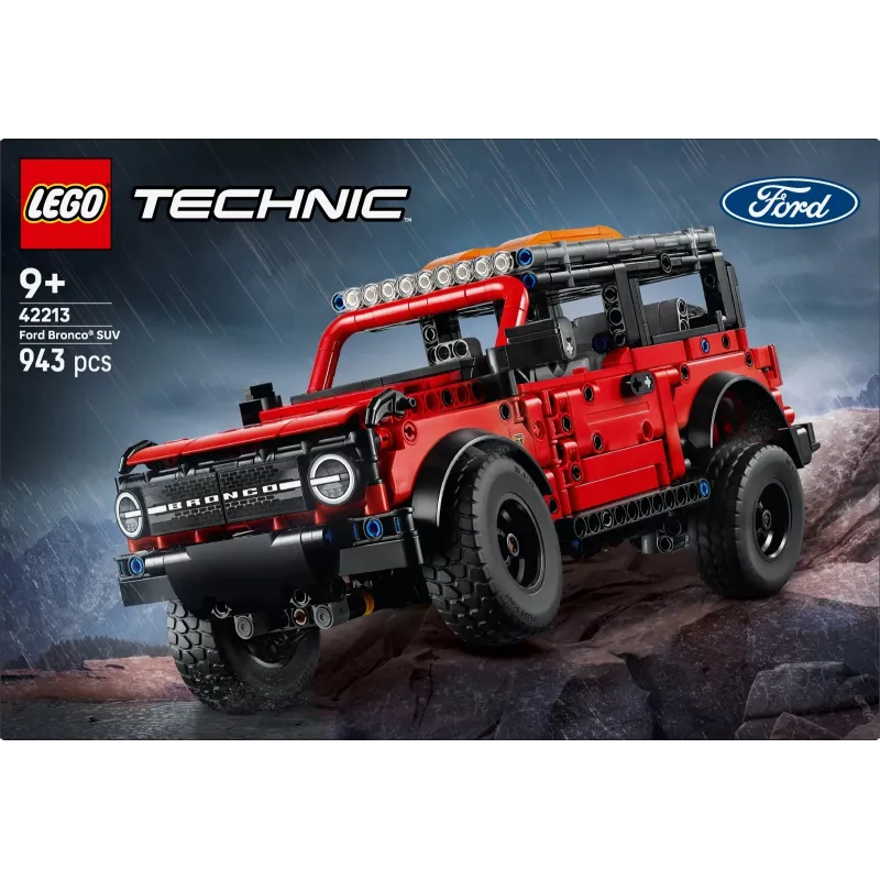 LEGO Technic konstruktorius Ford Bronco Off-Roader 4x4 modelis 42213 — 943 detalės, nuo 9 metų