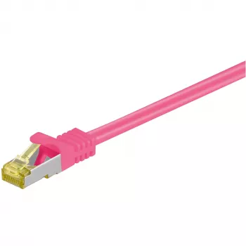 Tinklo kabelis Goobay RJ-45 CAT7 5m rausvas S/FTP