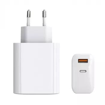 EXTRA DIGITAL GaN 65W USB Type-C ir USB Type-A įkroviklis su PPS