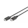 Adapterinis laidas DisplayPort 1.2 su fiksatoriumi 4K 60Hz UHD DP/HDMI A M/M juodas 2 m