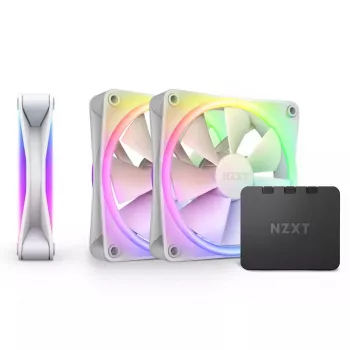 Ventiliatoriai NZXT F120 RGB DUO Triple Pack 12 cm Balti 500-1800 RPM