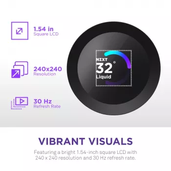 Vandens aušintuvas NZXT Kraken Plus 280 14 cm Juodas