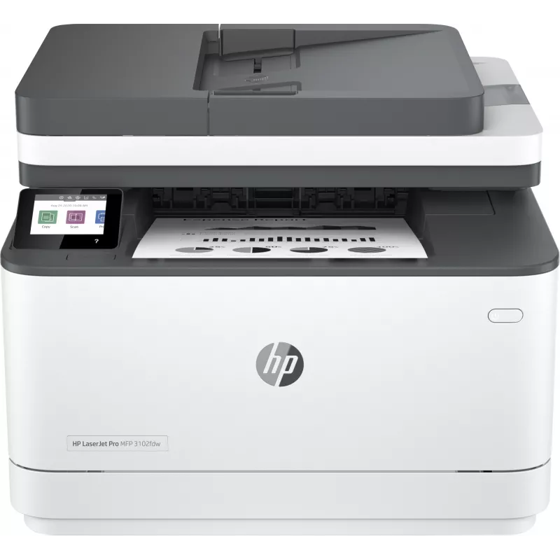 HP LaserJet Pro MFP 3102fdw spausdintuvas, lazerinis, nespalvotas, 1200 x 1200 DPI, A4, tiesioginis spausdinimas, baltas