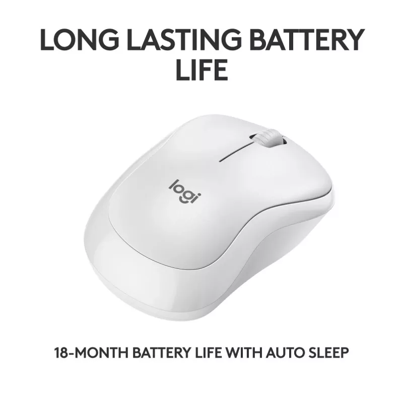 Pelė Logitech M240 Silent Bluetooth balta
