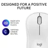 Pelė Logitech M240 Silent Bluetooth balta