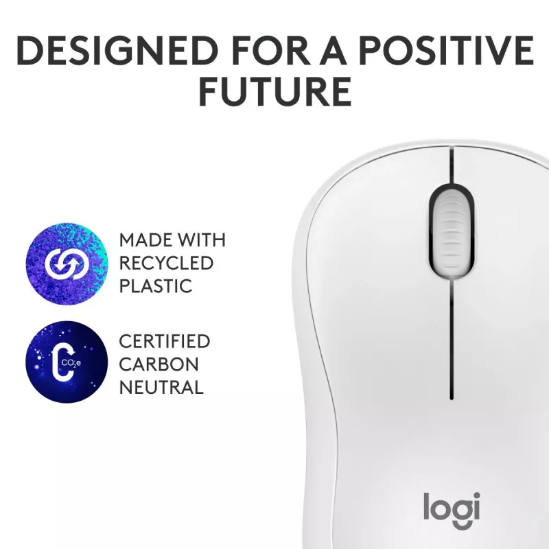 Pelė Logitech M240 Silent Bluetooth balta