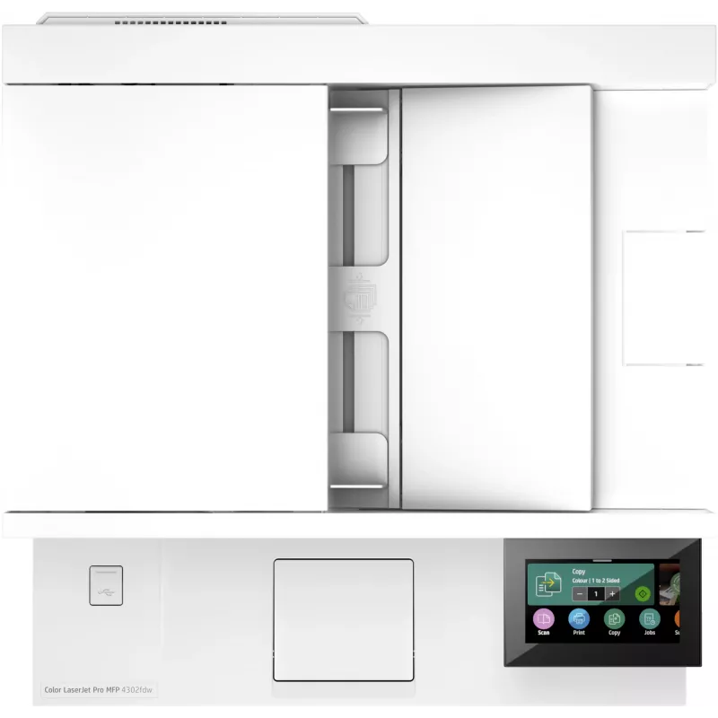 HP Color LaserJet Pro MFP 4302fdw spausdintuvas, lazerinis, spalvotas, 600 x 600 DPI, A4, tiesioginis spausdinimas, mėlyna, balta