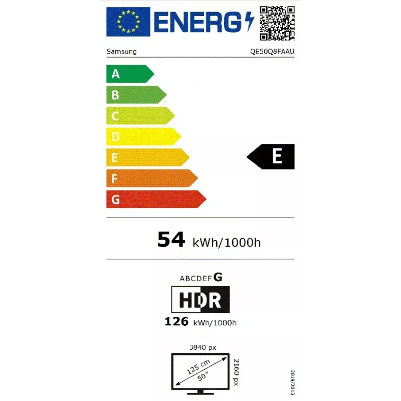 Televizorius Samsung QE50Q8FAAU 50 colių QLED 4K UHD (3840×2160), Dual LED, Tizen, 50 Hz