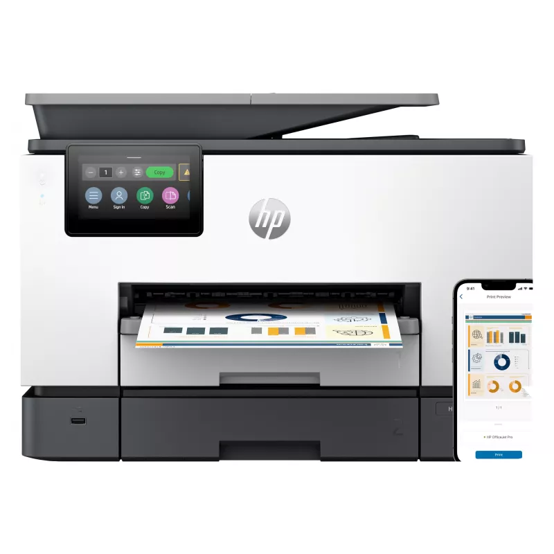 HP OfficeJet Pro 9130b belaidis daugiafunkcis spalvotas spausdintuvas, dvipusis spausdinimas; kopijavimas, skenavimas