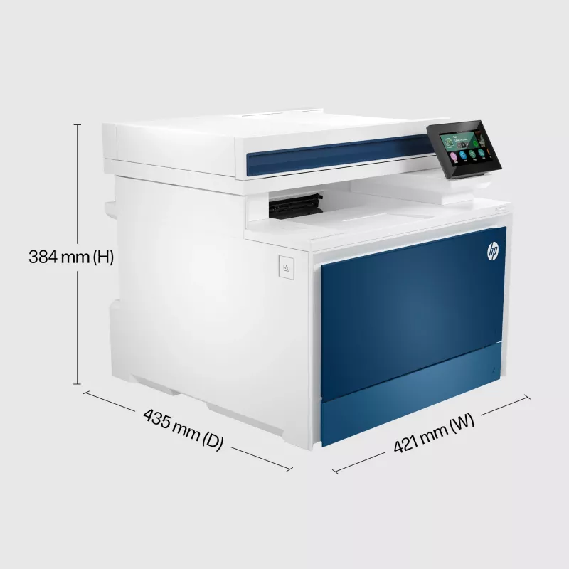 HP Color LaserJet Pro MFP 4302dw spausdintuvas, lazerinis, spalvotas, 600 x 600 DPI, A4, tiesioginis spausdinimas, mėlyna, balta