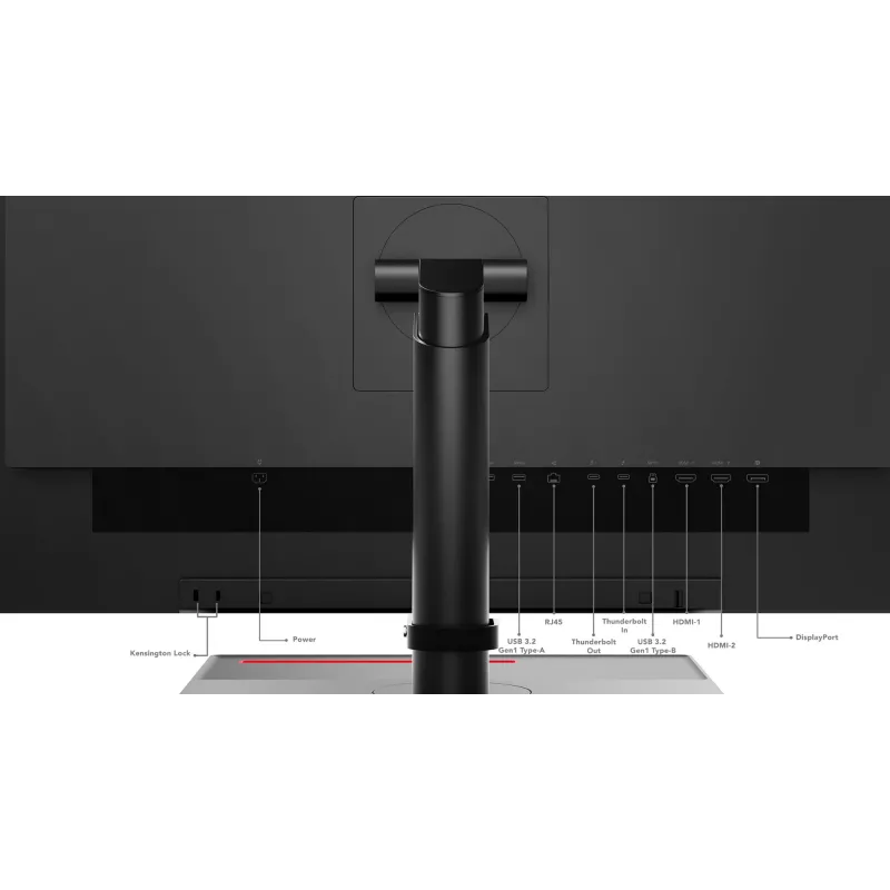 Monitorius Lenovo ThinkVision P27u-20, 68,6 cm (27 colių), 3840 x 2160 pikselių, 4K Ultra HD, LED, 6 ms, juodas
