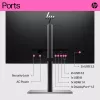 HP E24t G5 FHD lietimui jautrus monitorius, 60.5 cm (23.8 colio), 1920 x 1080 pikselių, Full HD, LCD, 5 ms, juodas