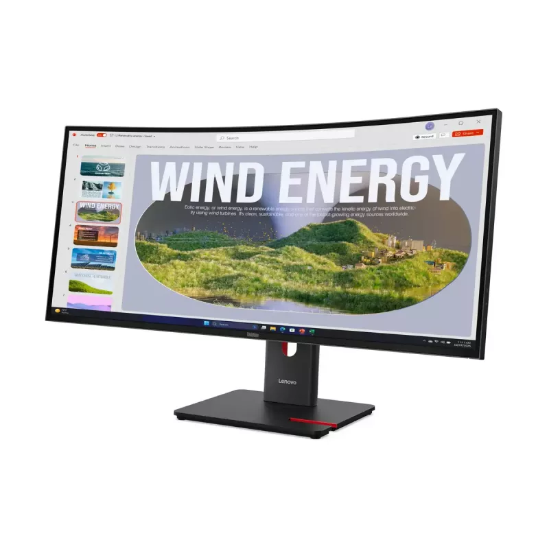 Monitorius Lenovo ThinkVision T34WD-40 34 colių lenktas WQHD LED 3440 x 1440