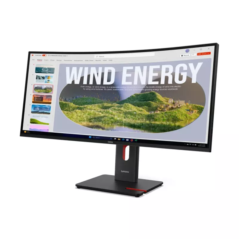 Monitorius Lenovo ThinkVision T34WD-40 34 colių lenktas WQHD LED 3440 x 1440