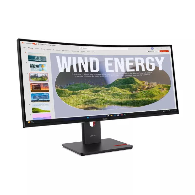 Monitorius Lenovo ThinkVision T34WD-40 34 colių lenktas WQHD LED 3440 x 1440