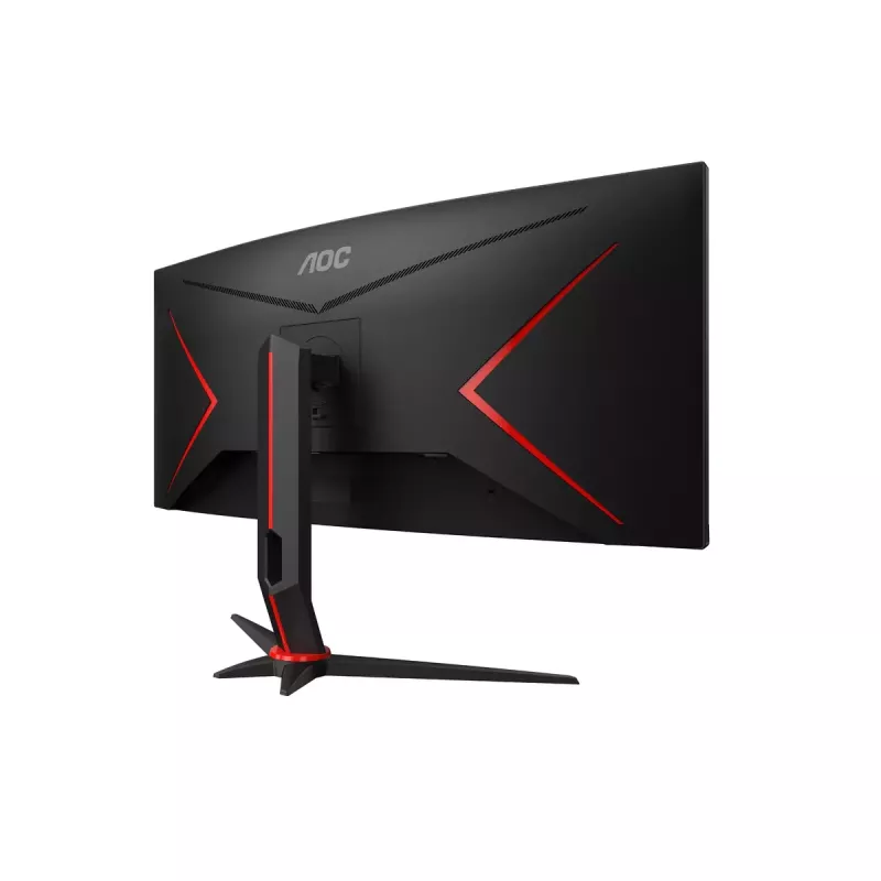 AOC CU34G2XP/BK 34 colių VA monitorius, 3440×1440, 21:9, 180 Hz, 1 ms, 2×HDMI, juodas