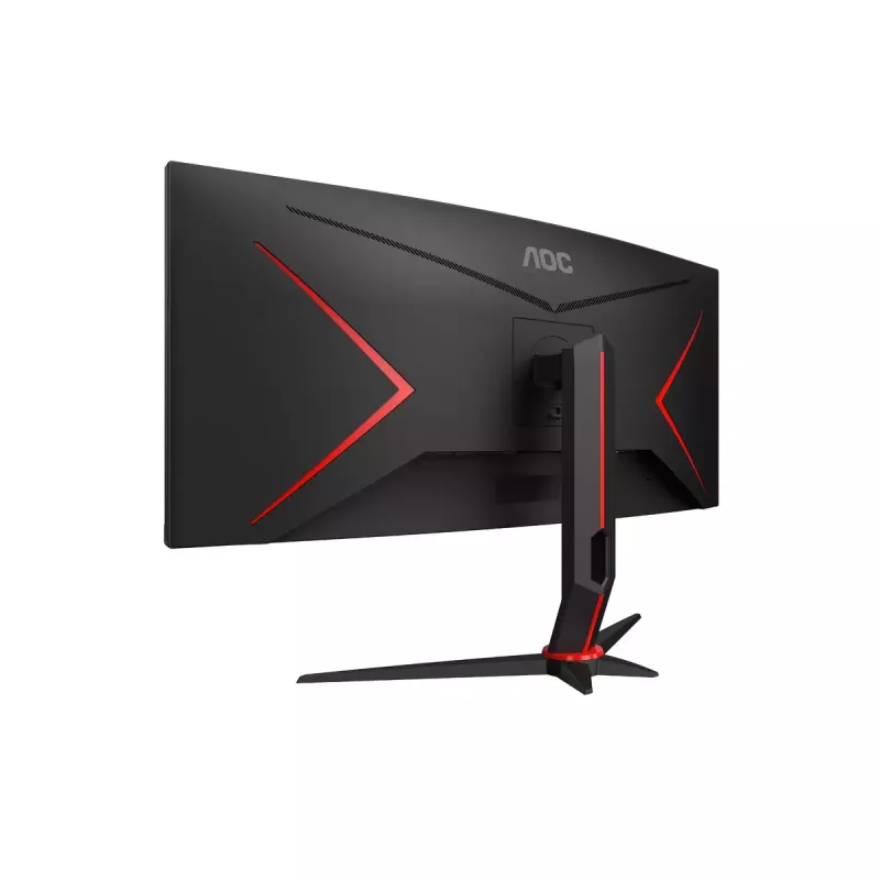 AOC CU34G2XP/BK 34 colių VA monitorius, 3440×1440, 21:9, 180 Hz, 1 ms, 2×HDMI, juodas