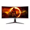 AOC CU34G2XP/BK 34 colių VA monitorius, 3440×1440, 21:9, 180 Hz, 1 ms, 2×HDMI, juodas