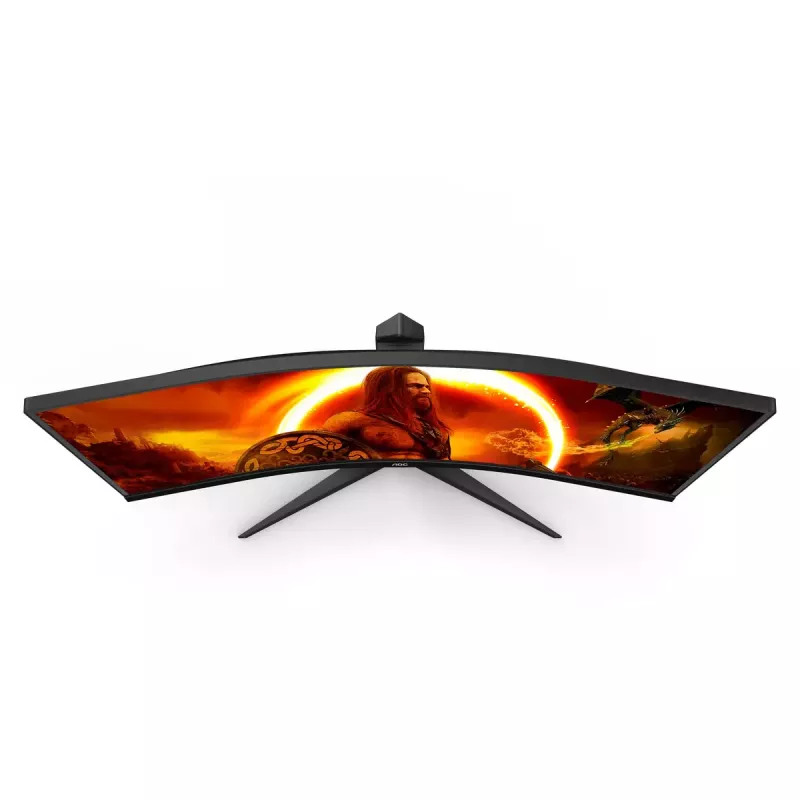 AOC CU34G2XP/BK 34 colių VA monitorius, 3440×1440, 21:9, 180 Hz, 1 ms, 2×HDMI, juodas