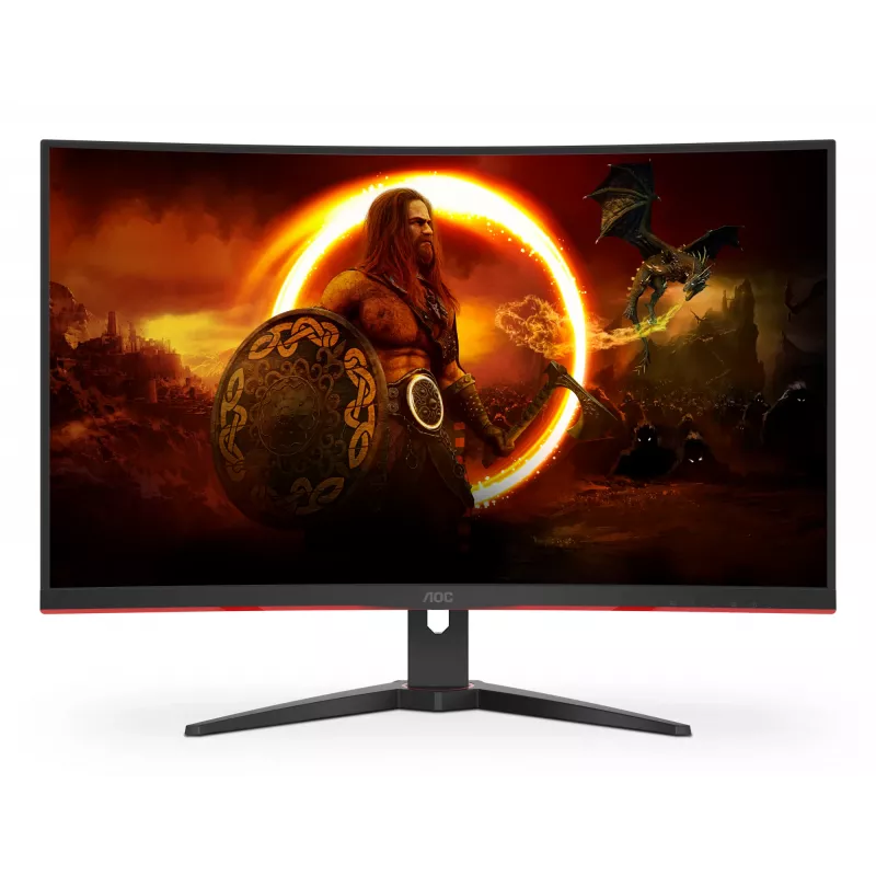 AOC G2 C32G2ZE/BK kompiuterio monitorius 80 cm (31,5 colio) 1920 x 1080 pikselių Full HD LED juodas, raudonas