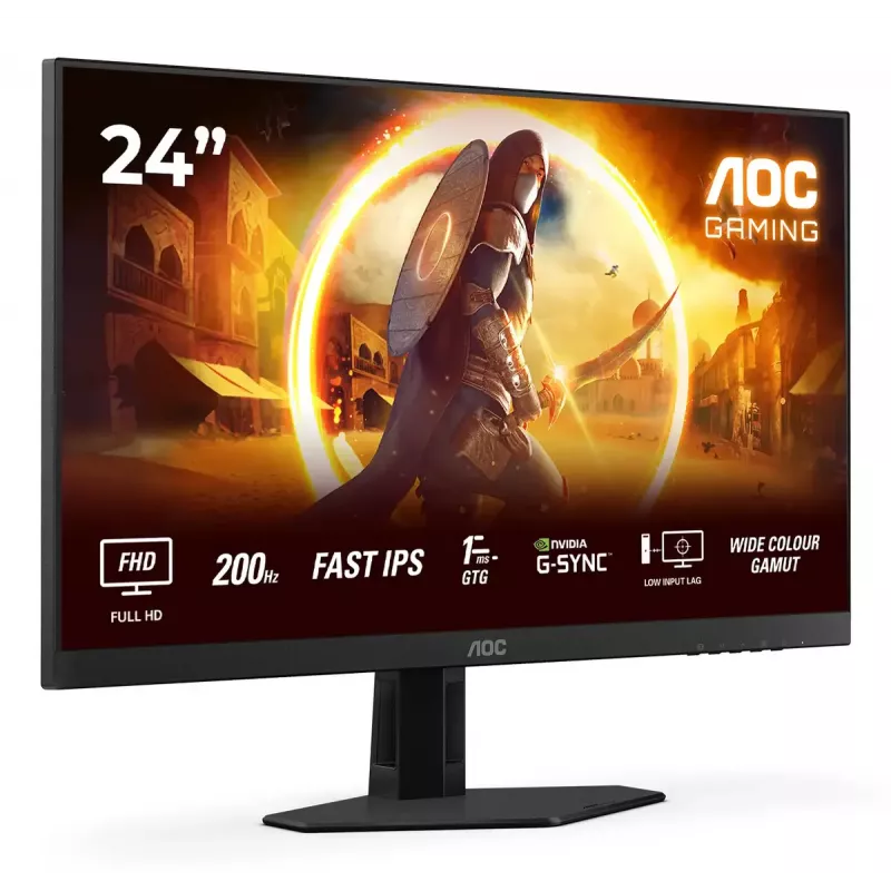 Monitorius AOC G4 24G4HRE 60.5 cm (23,8 colio) 1920 x 1080 pikselių Full HD LED juodas, raudonas