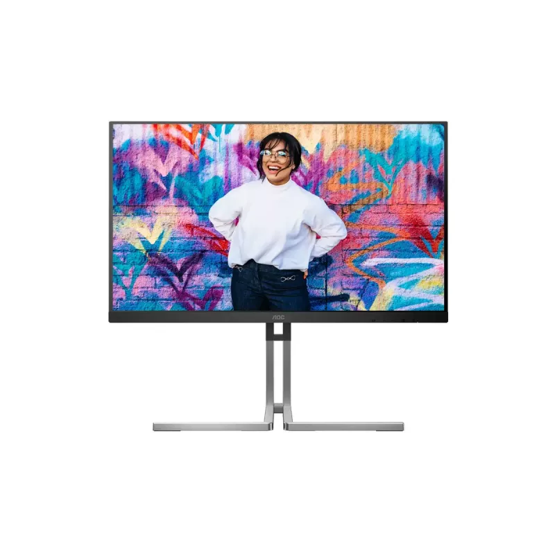 AOC Q27U3CV monitorius kompiuteriui 68.6 cm (27 col.) 2560 x 1440 pikselių Quad HD LCD juodas