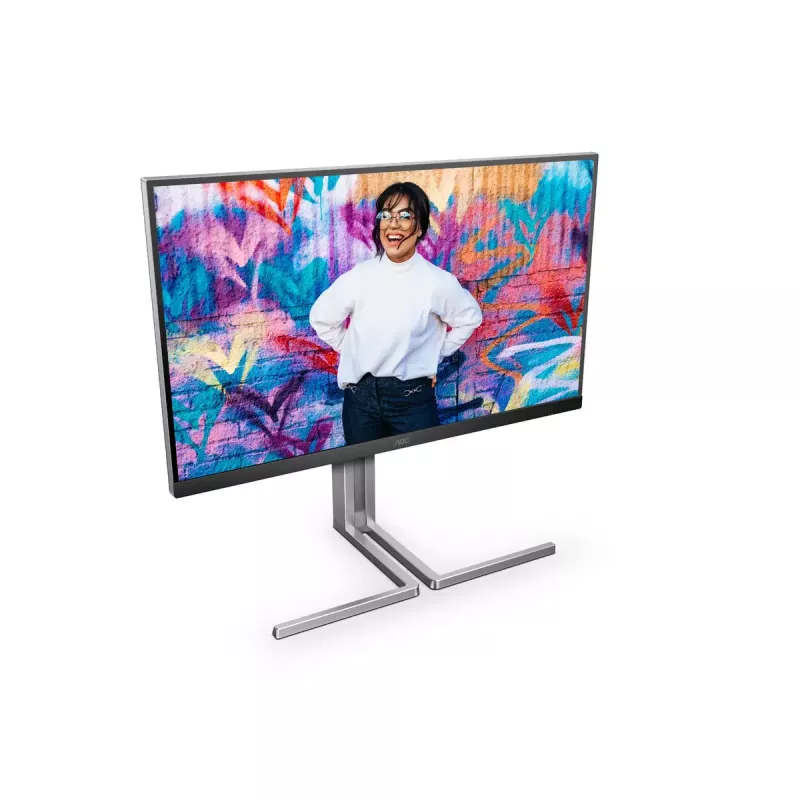 AOC Q27U3CV monitorius kompiuteriui 68.6 cm (27 col.) 2560 x 1440 pikselių Quad HD LCD juodas