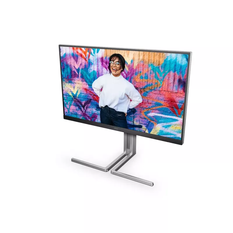AOC Q27U3CV monitorius kompiuteriui 68.6 cm (27 col.) 2560 x 1440 pikselių Quad HD LCD juodas