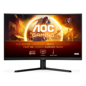 Monitorius AOC G4 CQ32G4VE 80 cm (31,5 colio) 2560 x 1440 pikselių Quad HD LCD juodas, pilkas