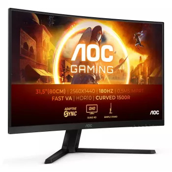 Monitorius AOC G4 CQ32G4VE 80 cm (31,5 colio) 2560 x 1440 pikselių Quad HD LCD juodas, pilkas