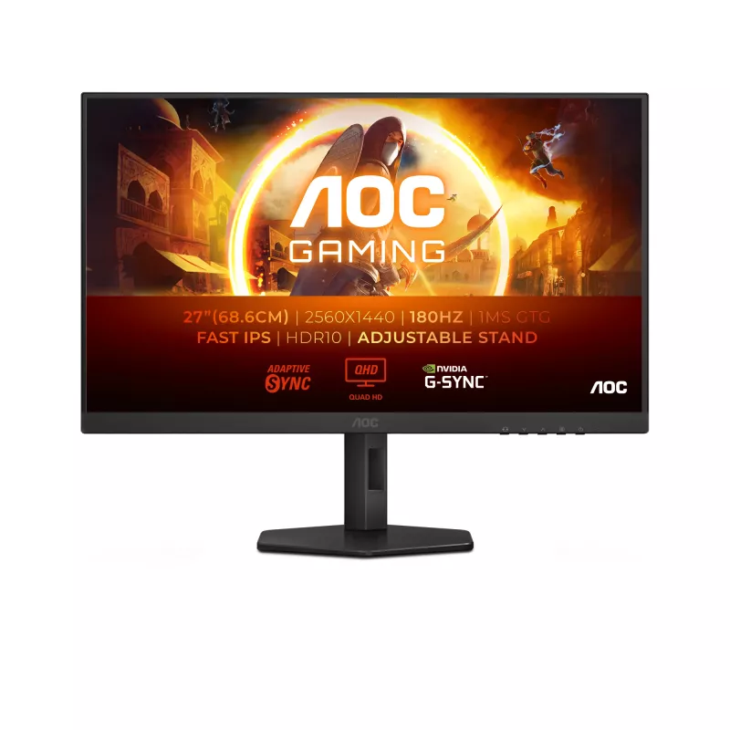 AOC G4 Q27G4XF kompiuterio monitorius 68,6 cm (27 colių) 2560 x 1440 pikselių Quad HD LED juodas, pilkas
