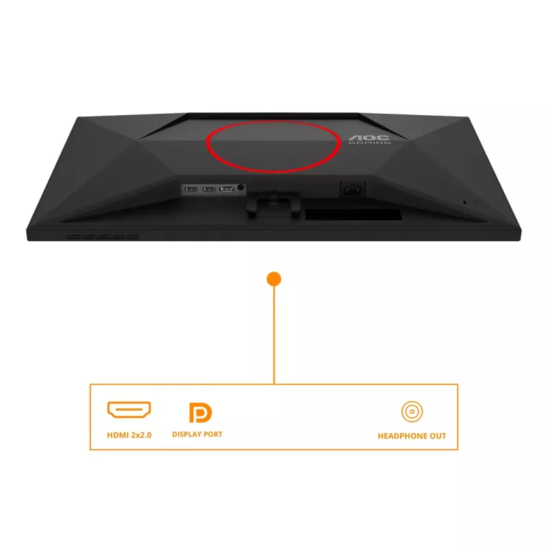 Monitorius AOC G4 27G4HRE 68,6 cm (27 colių) Full HD LED juodas, raudonas