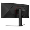 AOC G4 CU34G4Z kompiuterio monitorius 86,4 cm (34 colių) 3440 x 1440 pikselių Wide Quad HD LED juodas, raudonas