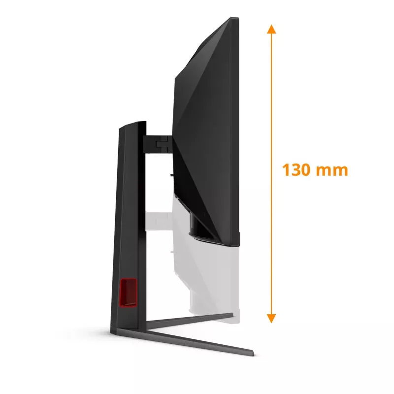 Monitorius AOC G4 CU34G4 86,4 cm (34 colių) 3440x1440 Wide Quad HD LED juodas, raudonas