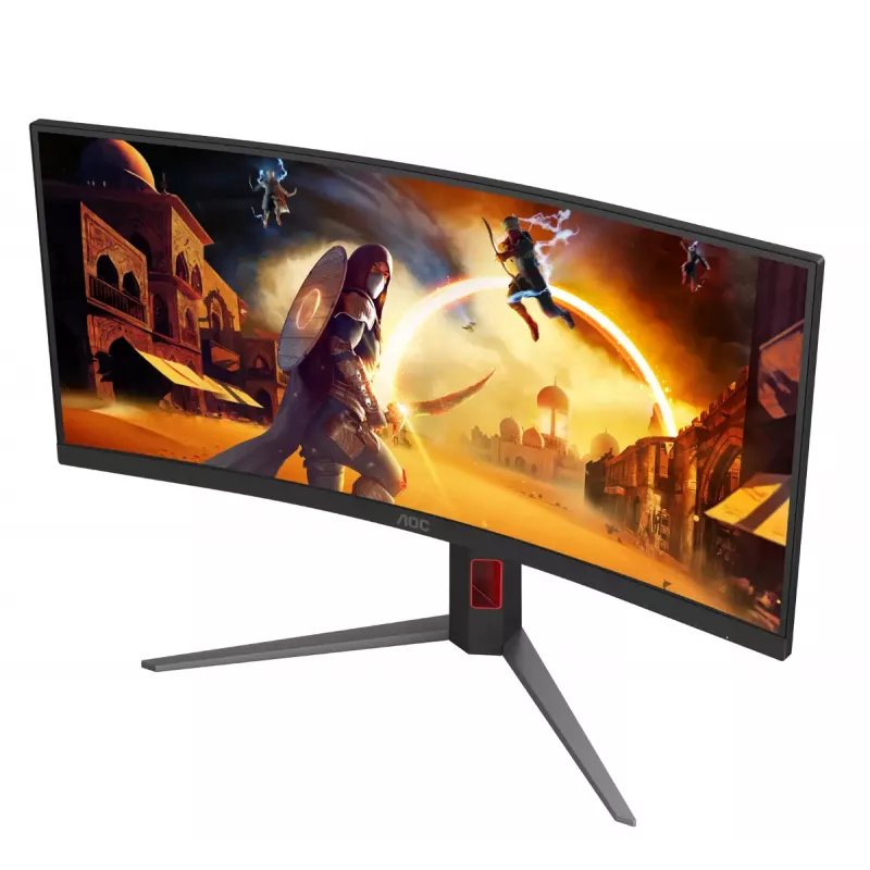 Monitorius AOC G4 CU34G4 86,4 cm (34 colių) 3440x1440 Wide Quad HD LED juodas, raudonas