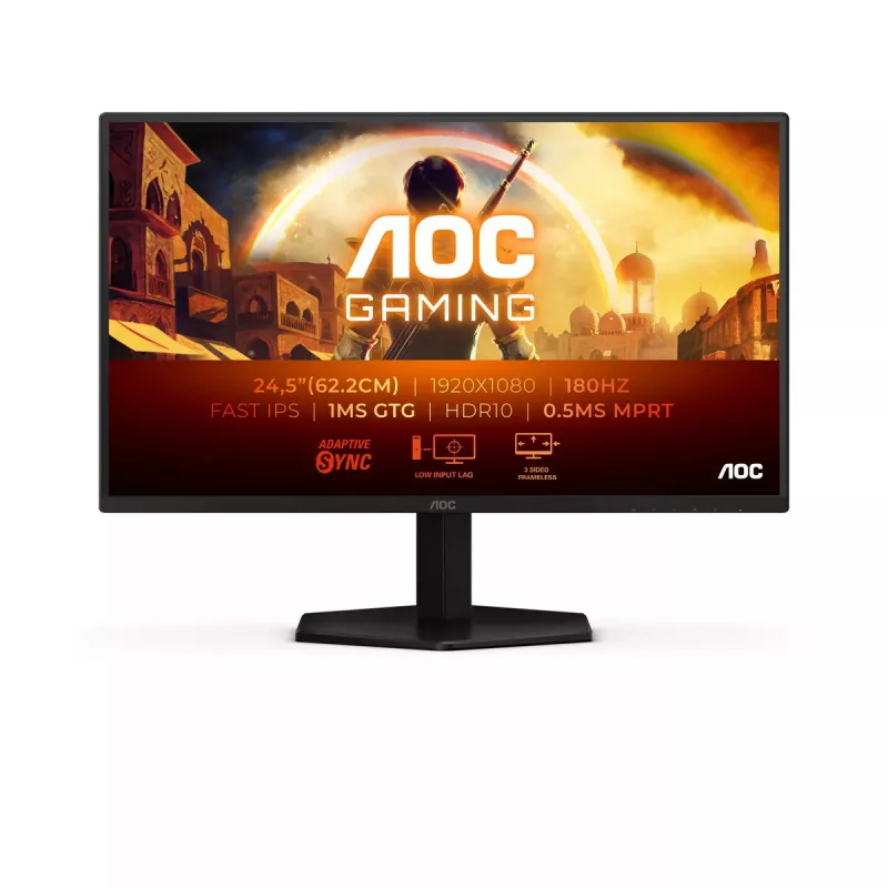 Monitorius AOC G4 25G42E 62,2 cm (24,5 colio) 1920 x 1080 pikselių Full HD LED juodas, raudonas