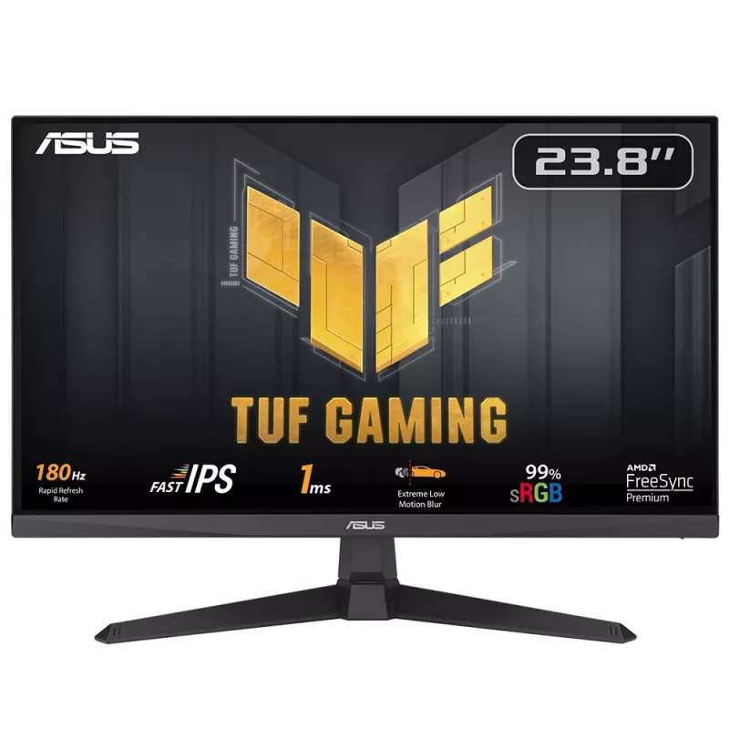 ASUS TUF Gaming VG249Q3A 23,8 colių Full HD IPS žaidimų monitorius, 180 Hz, 1 ms, juodas